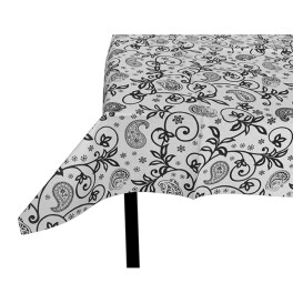 Nappe en papier 1x1m Cachemire Noir 37g (400 Unités)