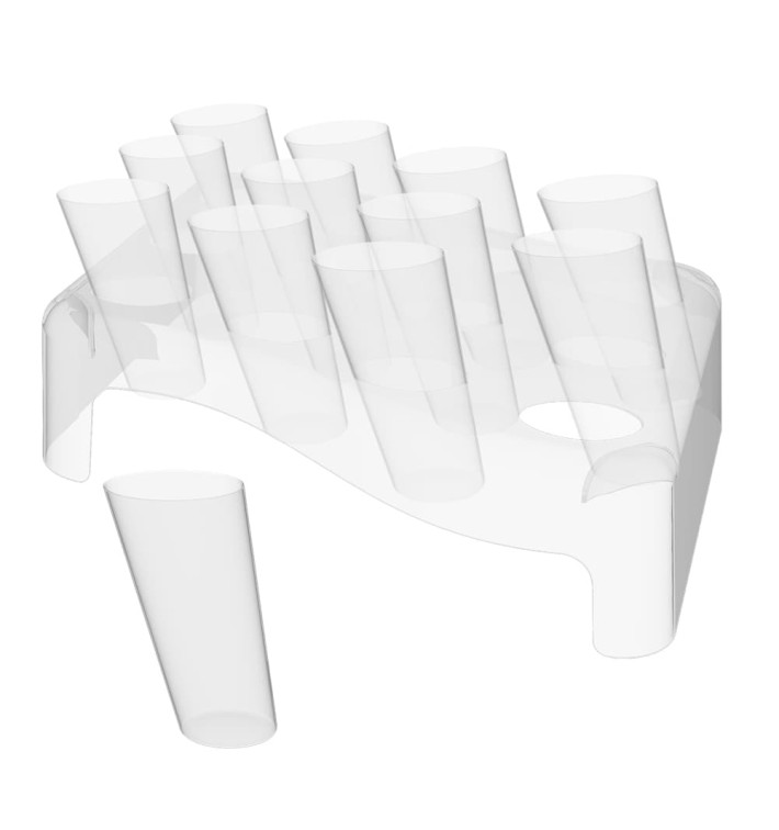 Cônes Clear 76ml avec Stand 180x260 mm (5 Kits) Cônes Clear 76ml avec Stand 180x260 mm (5 Kits)