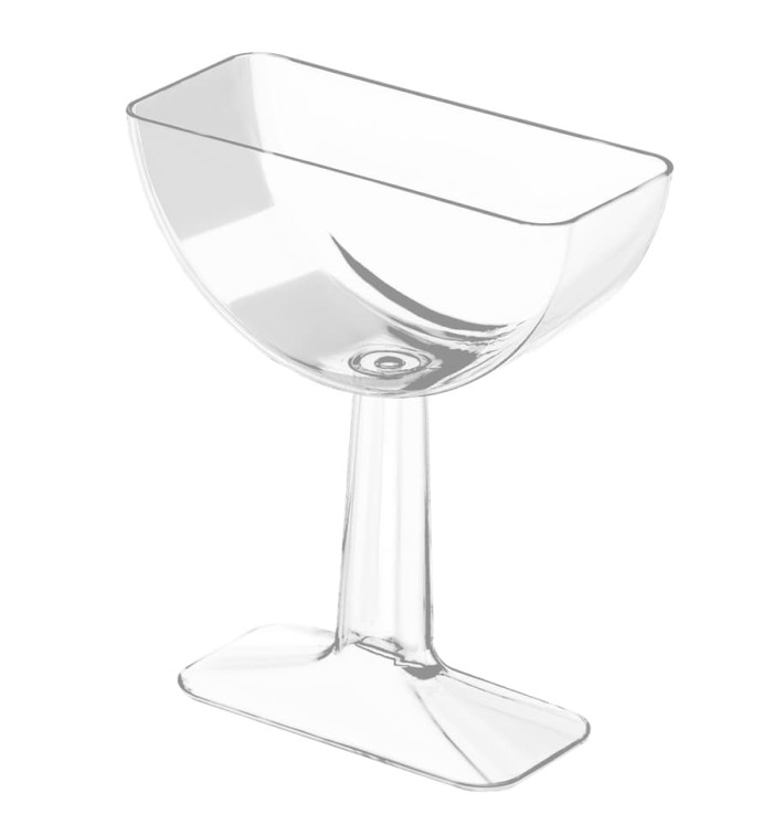 Coupe Plastique Dégustation Tile Transp. 62ml (12 Utés) Coupe Plastique Dégustation Tile Transp. 62ml (12 Utés)