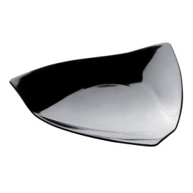 Assiette Dégustation "Voile" Noir 8,5x8,5 cm (50 Utés)