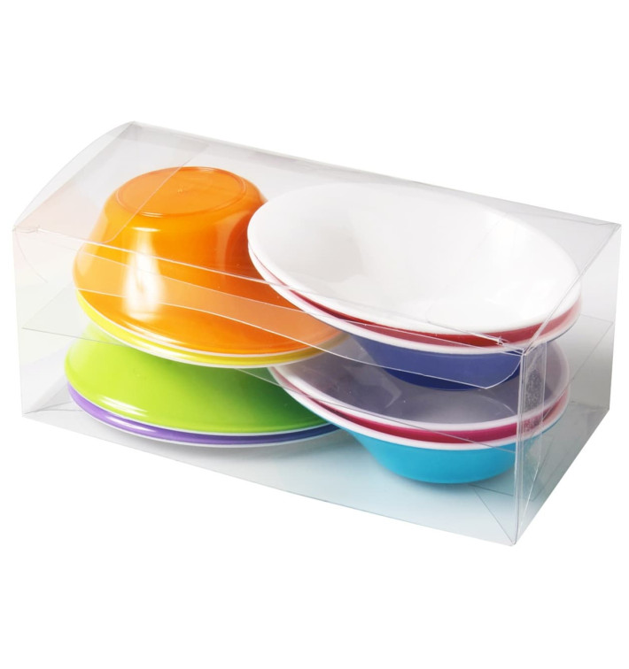 Verrine "Sodo" Blanc et Multicolore 50 ml (8 Utés) Verrine "Sodo" Blanc et Multicolore 50 ml (8 Utés)