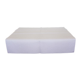 Nappe en papier 100x100cm Blanc 40g (480 Unités)