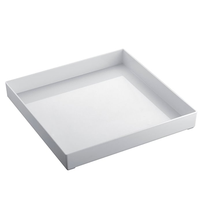 Plat Tray Blanc 30x30cm (1 Uté) Plat Tray Blanc 30x30cm (1 Uté)