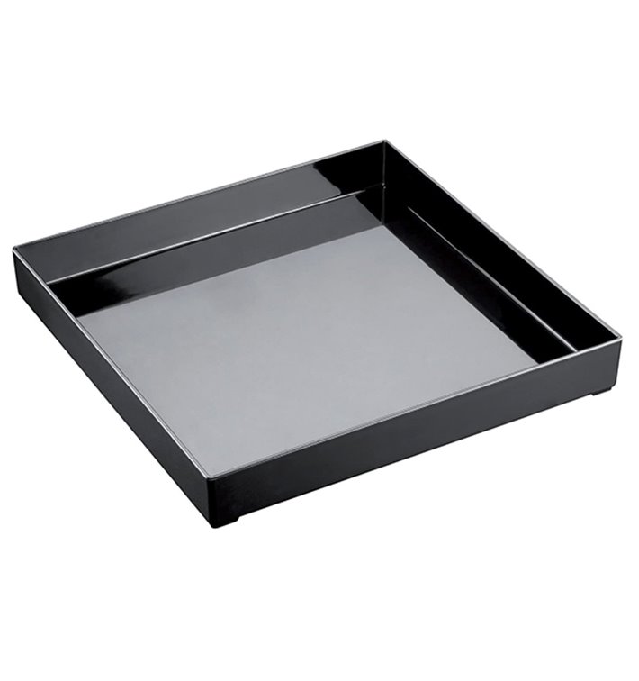 Plat Tray Noir 30x30cm (1 Uté) Plat Tray Noir 30x30cm (1 Uté)