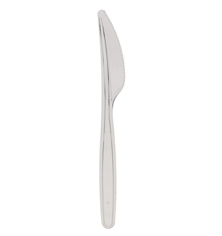 Couteau Plastique PS Transparent 175mm (600 Unités) Couteau Plastique PS Transparent 175mm (600 Unités)