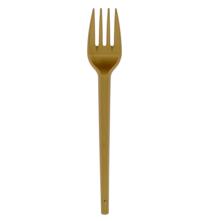 Fourchette Plastique PS Or 165mm (20 Unités) Fourchette Plastique PS Or 165mm (20 Unités)