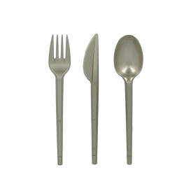 Cuillère Plastique PS Argent 165mm (600 Unités)