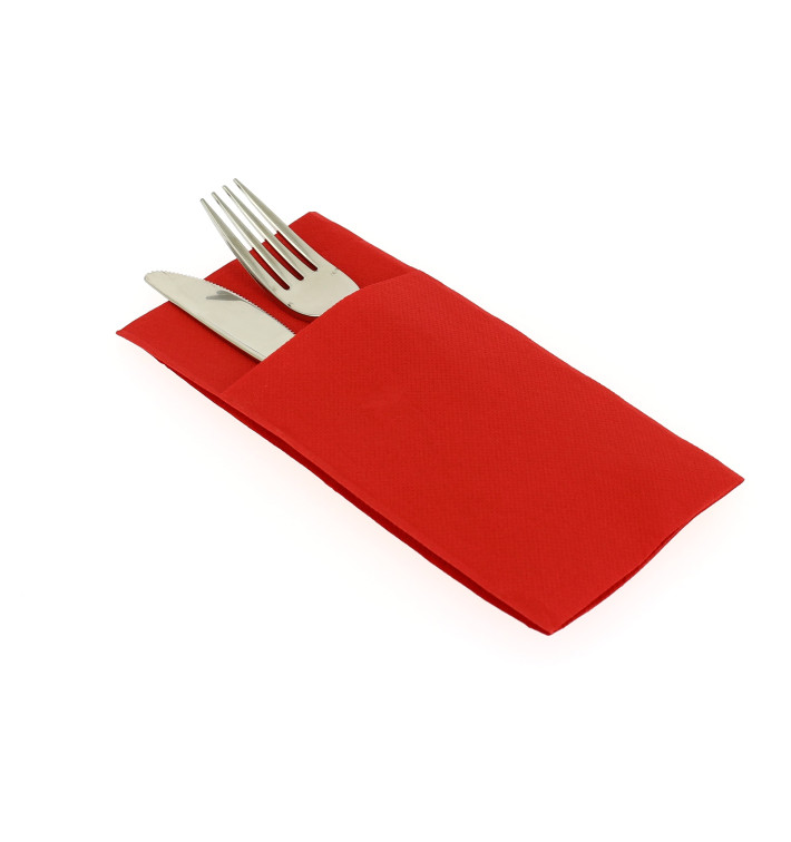 Serviette Kangourou en Papier Rouge 40x40 (960 Unités) Serviette Kangourou en Papier Rouge 40x40 (960 Unités)
