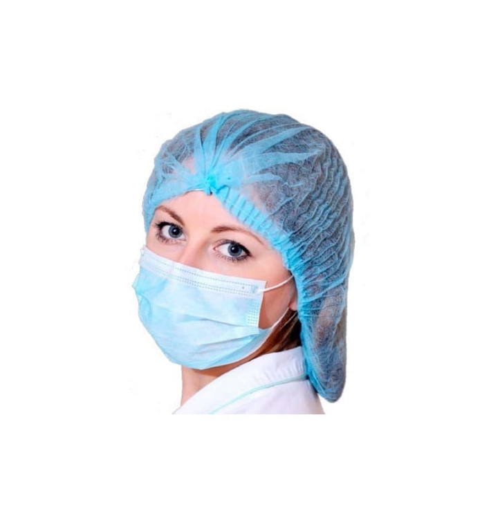Charlotte en Polypropylène Accordéon Bleu 1 élastique Ø53cm (100 Utés) Charlotte en Polypropylène Accordéon Bleu 1 élastique Ø53cm (100 Utés)