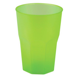 Verre Plastique "Frost" Vert citron PP 350ml (20 Unités)