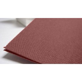 Serviette Papier Molletonnée 40x40 Marron (50 Unités)