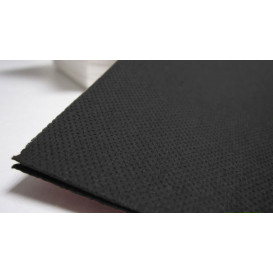 Serviette Papier Molletonnée 40x40 Noire (50 Unités)