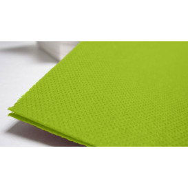 Serviette Papier Molletonnée 40x40 Vert Citron (50 Utés)