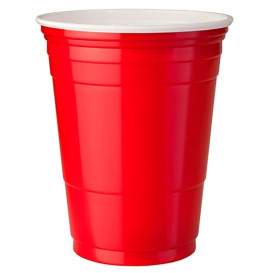 Gobelet Plastique Rouge Americain 16 Oz/470ml (50 Utés)