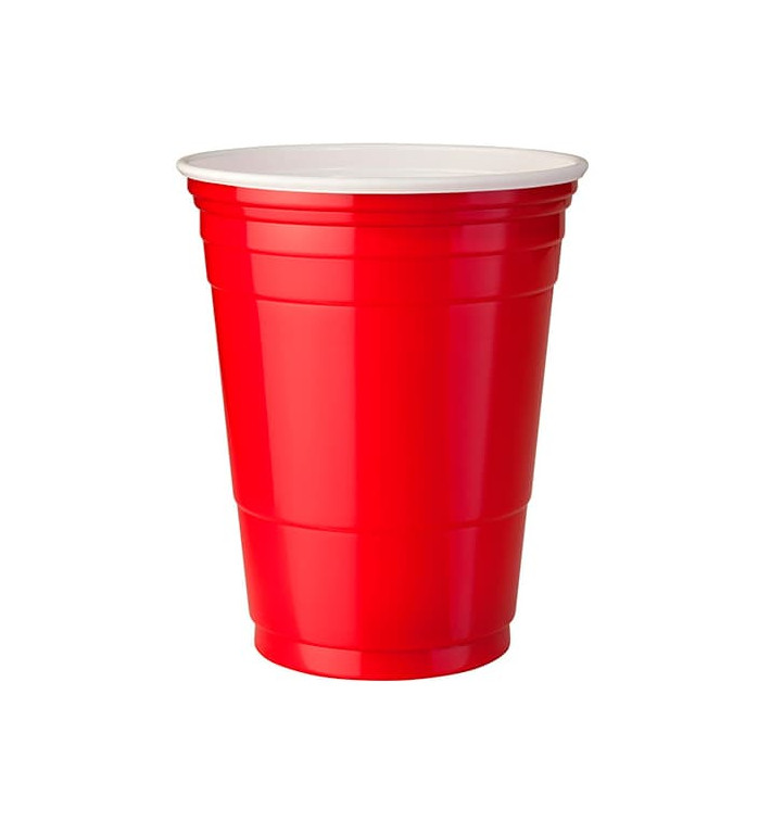 Gobelet Plastique Rouge Americain 16 Oz/470ml (1000 Utés) Gobelet Plastique Rouge Americain 16 Oz/470ml (1000 Utés)