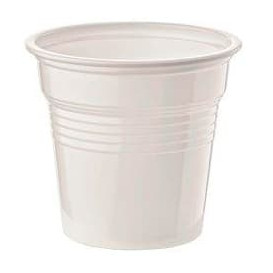 Gobelet Plastique PS Blanc 80ml Ø5,7cm (50 Unités)