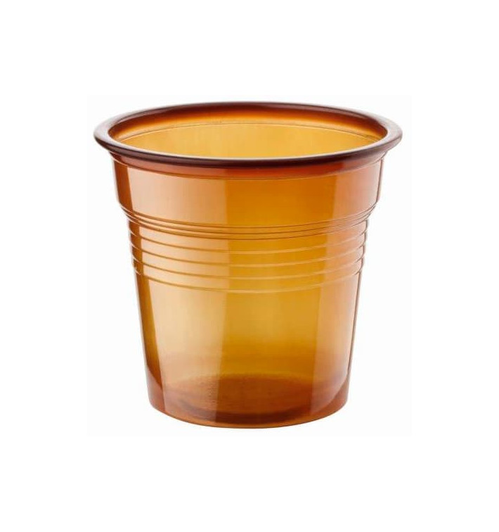 Gobelet Plastique PS Marron 80ml Ø5,7cm (50 Unités) Gobelet Plastique PS Marron 80ml Ø5,7cm (50 Unités)