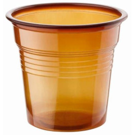 Gobelet Plastique PS Marron 80ml Ø5,7cm (2.400 Unités)