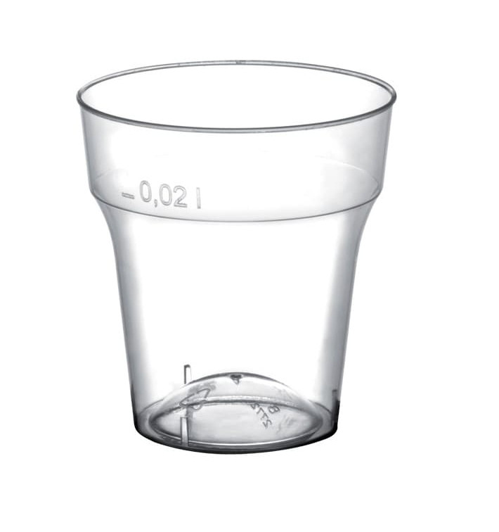Verre en Plastique à Shot Moon Transp. PS 20ml (50 Utés) Verre en Plastique à Shot Moon Transp. PS 20ml (50 Utés)