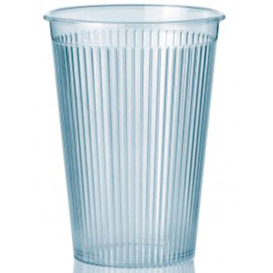 Gobelet "Ribbed" PS 200ml Dur Transparent (25 Unités)