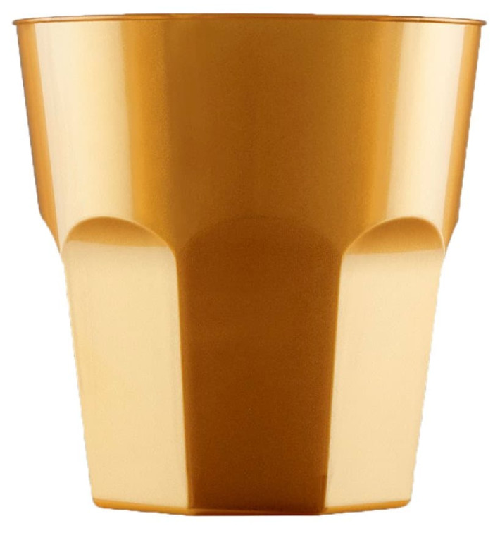 Verre Plastique à Cocktail Or PS Ø73mm 220ml (50 Utés) Verre Plastique à Cocktail Or PS Ø73mm 220ml (50 Utés)