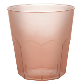Verre Plastique Marron Transp. PS Ø73mm 220ml (1000 Utés)