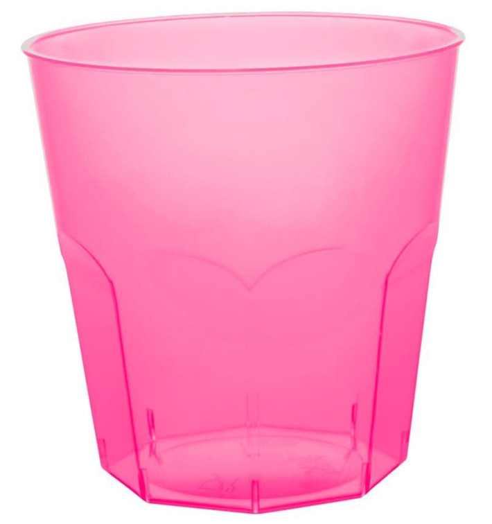 Verre Plastique Fuchsia Transp. PS Ø73mm 220ml (50 Utés) Verre Plastique Fuchsia Transp. PS Ø73mm 220ml (50 Utés)