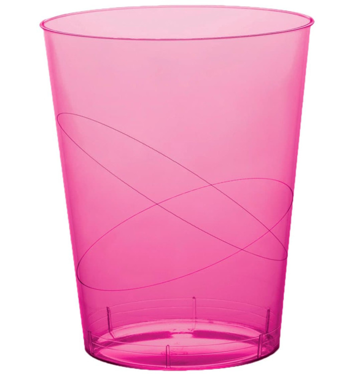 Verre Plastique Moon Fuchsia Transp. PS 350ml (400 Unités) Verre Plastique Moon Fuchsia Transp. PS 350ml (400 Unités)