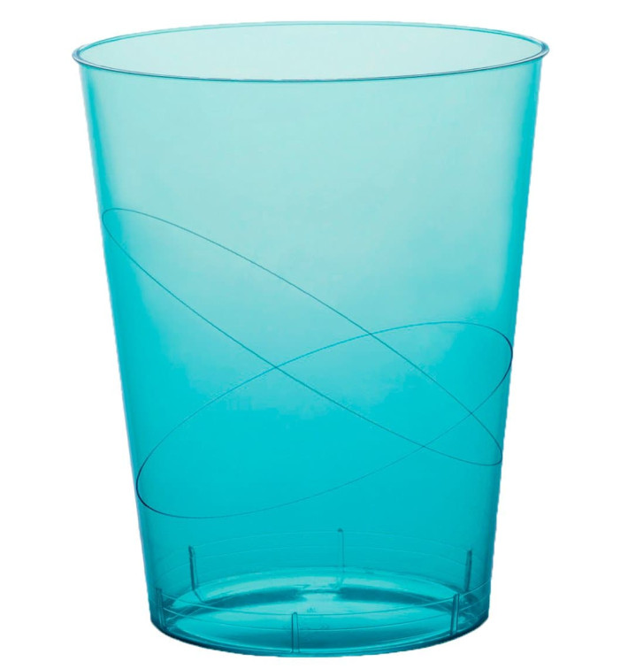Verre Plastique Moon Turquoise Transp. PS 350ml (400 Unités) Verre Plastique Moon Turquoise Transp. PS 350ml (400 Unités)