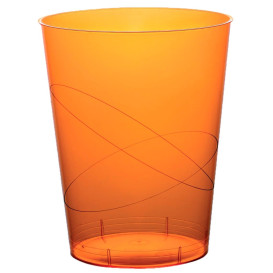 Verre Plastique Moon Orange Transp. PS 350ml (400 Unités)