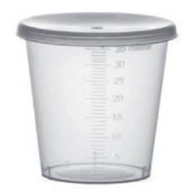Couvercle Gobelet Gradué PP Transp. 35ml Ø4,5 cm (250 Utés)