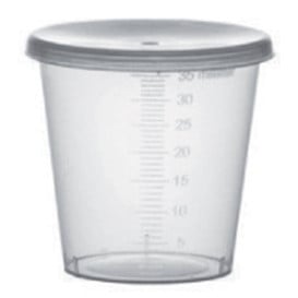 Couvercle Gobelet Gradué PP Transp. 35ml Ø4,5 cm (2000 Utés)