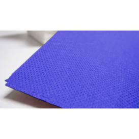 Serviette Papier Molletonnée 40x40 Bleu (50 Unités)