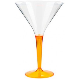 Verre à Cocktail Plastique Orange 100ml (48 Unités)