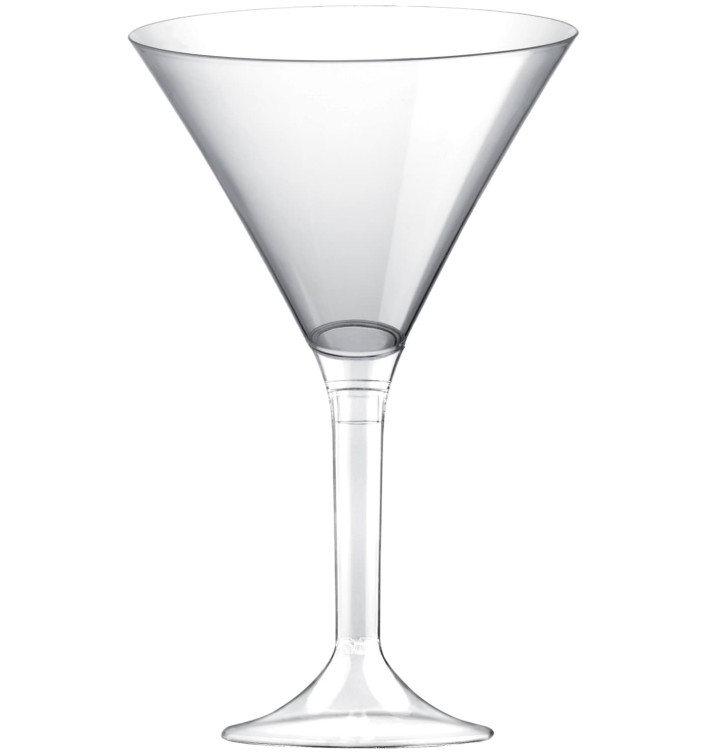 Flûte Plastique Cocktail Pied Transparent 185ml 2P (20 Utés) Flûte Plastique Cocktail Pied Transparent 185ml 2P (20 Utés)