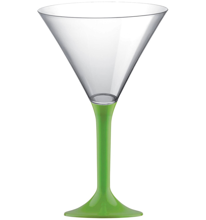 Flûte Plastique Cocktail Pied Vert citron 185ml 2P (200 Utés) Flûte Plastique Cocktail Pied Vert citron 185ml 2P (200 Utés)
