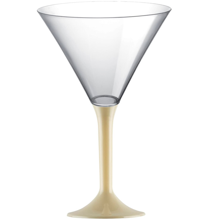 Flûte Plastique Cocktail Pied Crème 185ml 2P (200 Utés) Flûte Plastique Cocktail Pied Crème 185ml 2P (200 Utés)