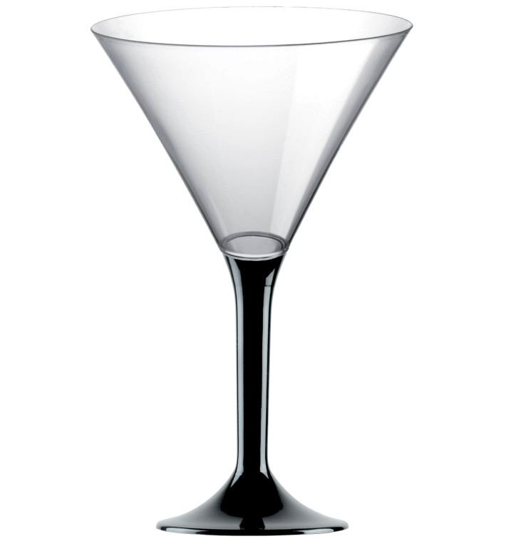 Flûte Plastique Cocktail Pied Noir 185ml 2P (20 Utés) Flûte Plastique Cocktail Pied Noir 185ml 2P (20 Utés)