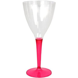 Verre à Vin Plastique Framboise 130ml (6 Utés)