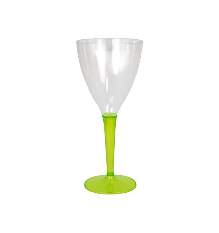 Verre à Vin Plastique Vert 130ml (6 Utés)