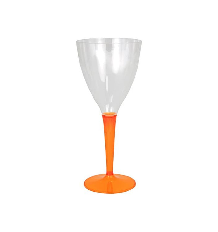 Verre à Vin Plastique Orange 130ml (6 Utés) Verre à Vin Plastique Orange 130ml (6 Utés)