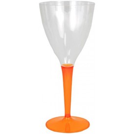 Verre à Vin Plastique Orange 130ml (60 Utés)