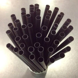 Paille pour Granités  Ø8mm 25cm Noire (10.000 Pièces)