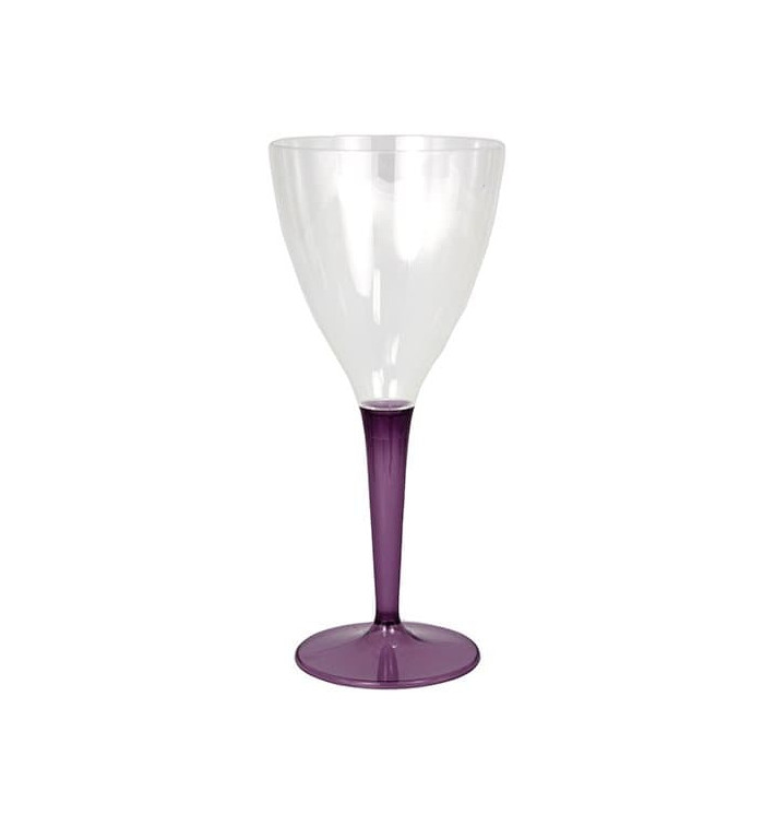 Verre à Vin Plastique Aubergine 130ml (6 Utés) Verre à Vin Plastique Aubergine 130ml (6 Utés)