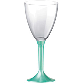 Flûte Plastique Vin Pied Tiffany Perlé 180ml (200 Unités)