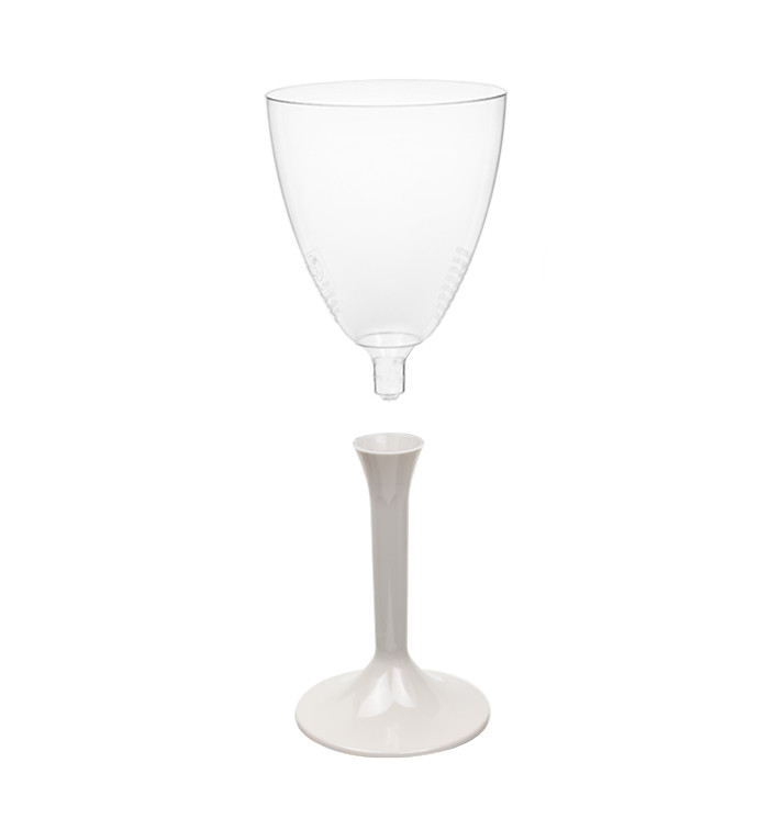 Flûte Plastique Vin Pied Beige 180ml (20 Unités) Flûte Plastique Vin Pied Beige 180ml (20 Unités)