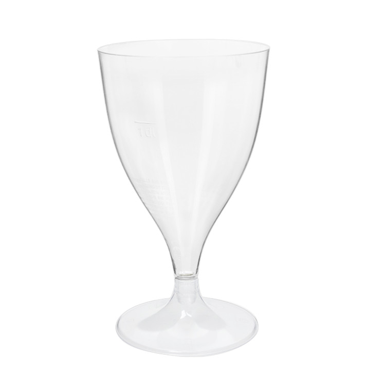 Flûte Plastique Vin Pied Transparent 200ml 2P (20 Utés) Flûte Plastique Vin Pied Transparent 200ml 2P (20 Utés)
