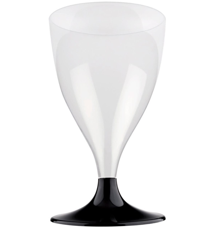 Flûte Plastique Vin Pied Noir 200ml 2P (20 Utés) Flûte Plastique Vin Pied Noir 200ml 2P (20 Utés)