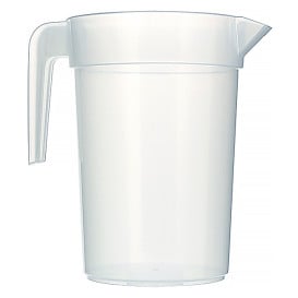 Carafe d'eau plastique de 1l "Incassable" (10 Unités)