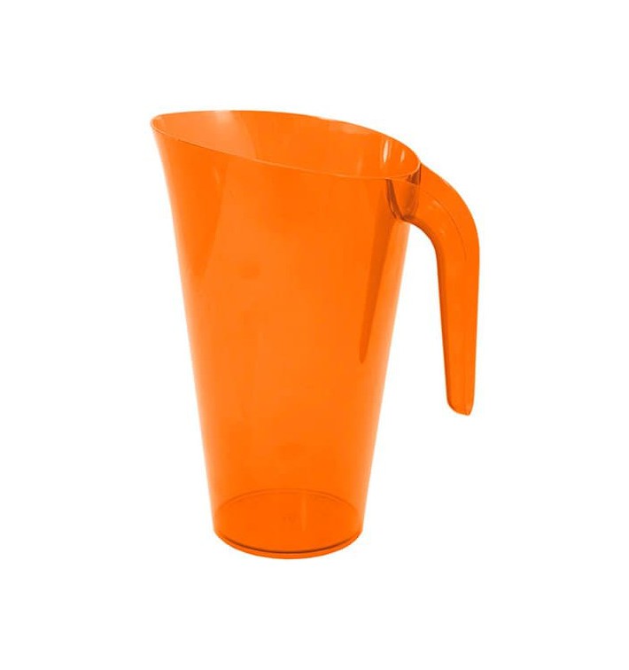 Carafe Plastique Orange Réutilisable 1.500 ml (20 Unités)